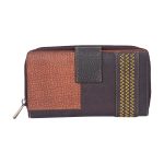 Genuine Leather Women Orange Wallet