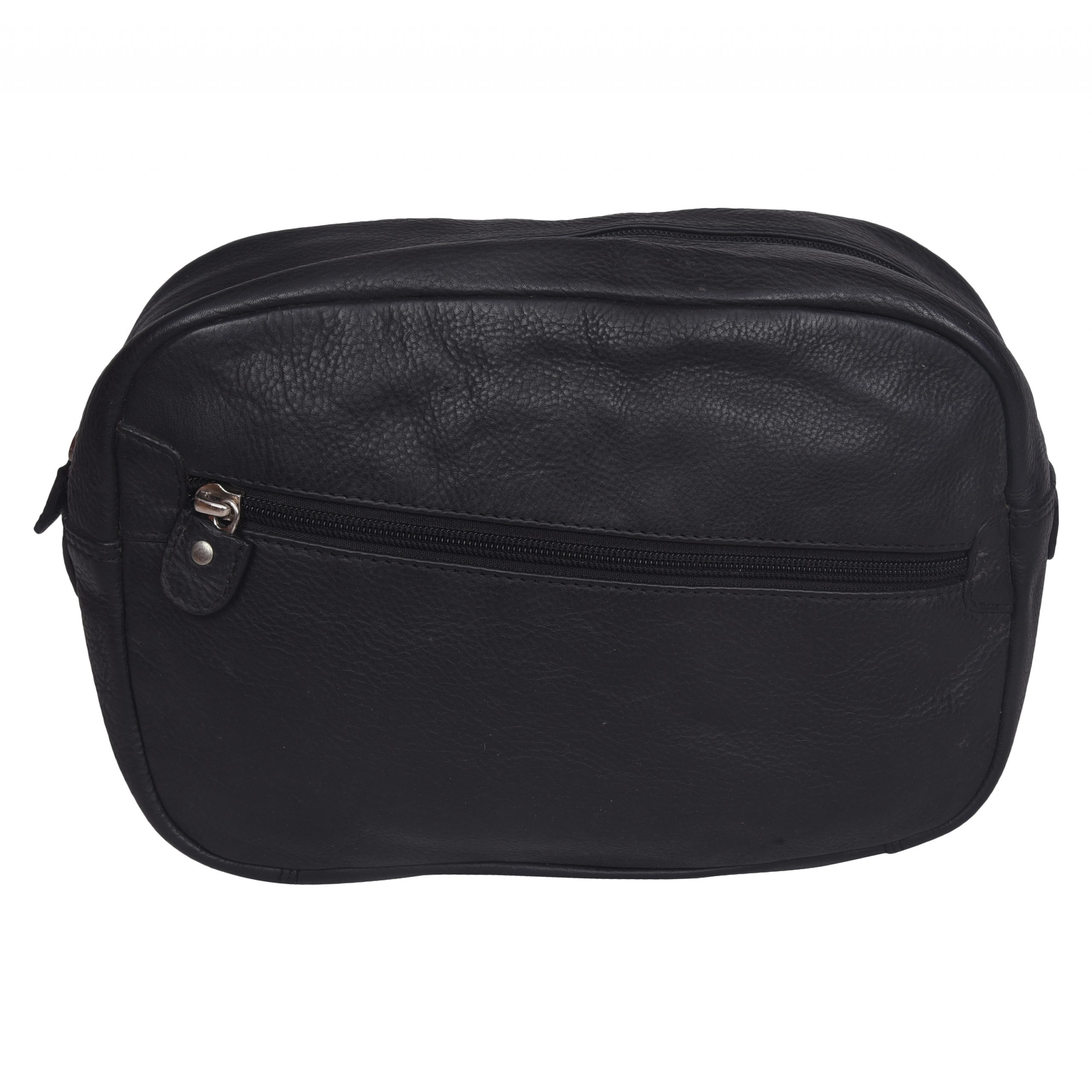 Genuine Leather Black Unisex Sling Bag - Leatherman Fashion Private Limited