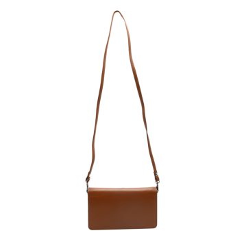 Genuine Leather Women Tan Sling Bag(61375)