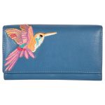 Sassora Genuine Leather Women’s Blue Wallet _1958