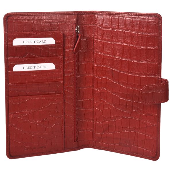 Genuine Leather Women's Red Wallet - Leatherman Fashion Private Limited