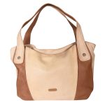 Sassora Genuine Leather Women Camel Beige Hobo VT_56